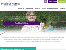 Tablet Screenshot of precious-homes.co.uk